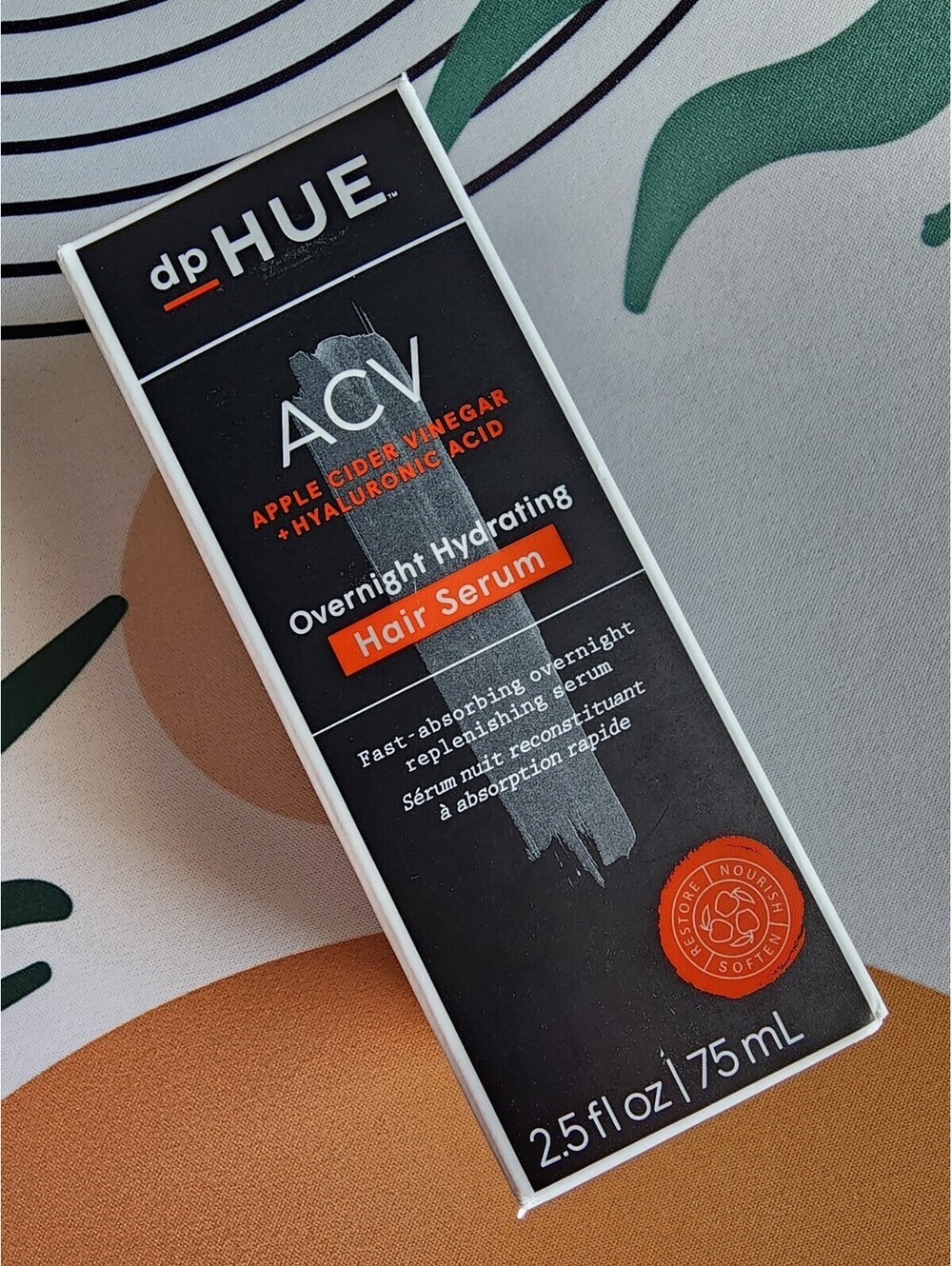 dpHUE ACV Apple Cider Vinegar Overnight Hydrating Hair Serum 2.5 Oz